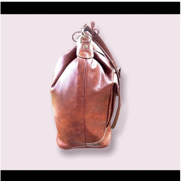 Designer Bag Leather Drawstring Vintage Handbag - Picture 6 of 10